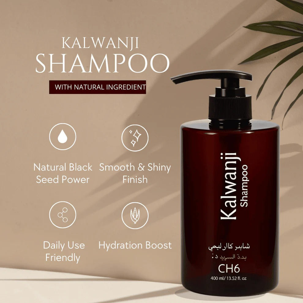 Organic Kalwanji Black Seed Shampoo 400ml – Rawaaj 🌿